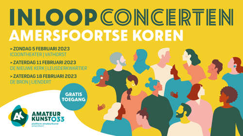 Affiche inloopconcerten koren