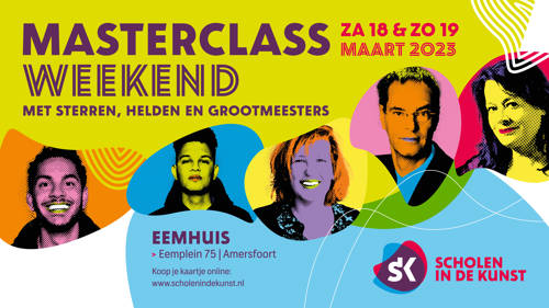 Affiche Masterclassweekend Scholen in de Kunst