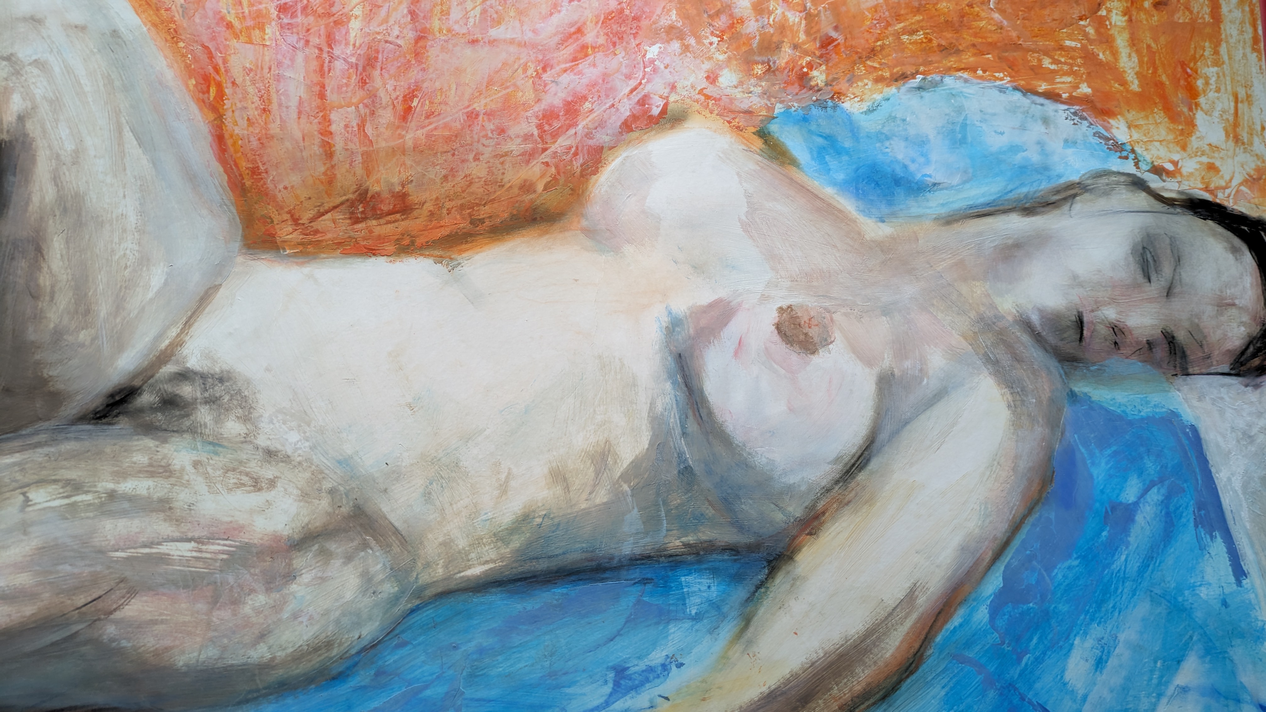 Schilderij van een naakte vrouw