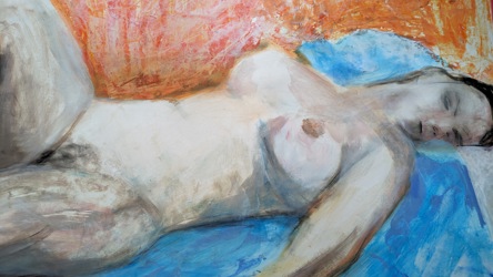 Schilderij van een naakte vrouw