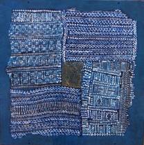 Emaillewerk in blauw van Annemarie Timmer
